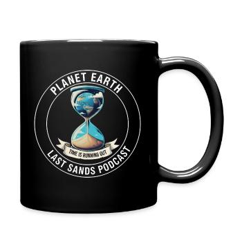 Umweltbewusste Sanduhr Erde Heilung Zeit Planet - Tasse einfarbig - Schwarz - Rechts
