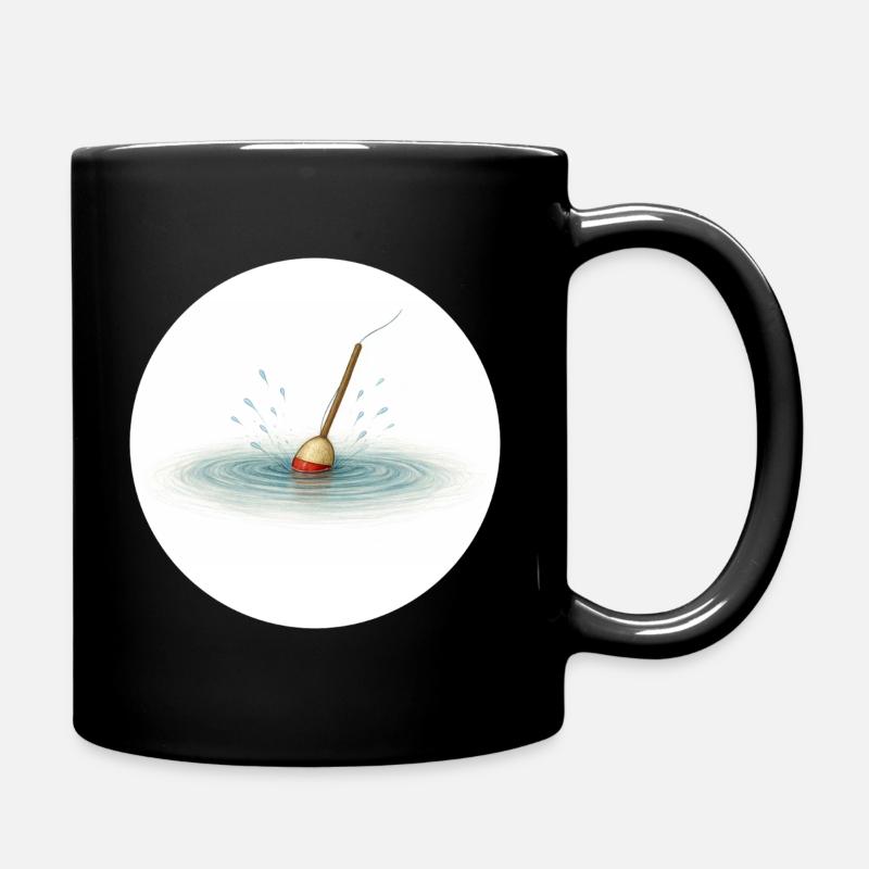 Angelschwimmer im Wasser – minimalistisch - Tasse einfarbig - Schwarz