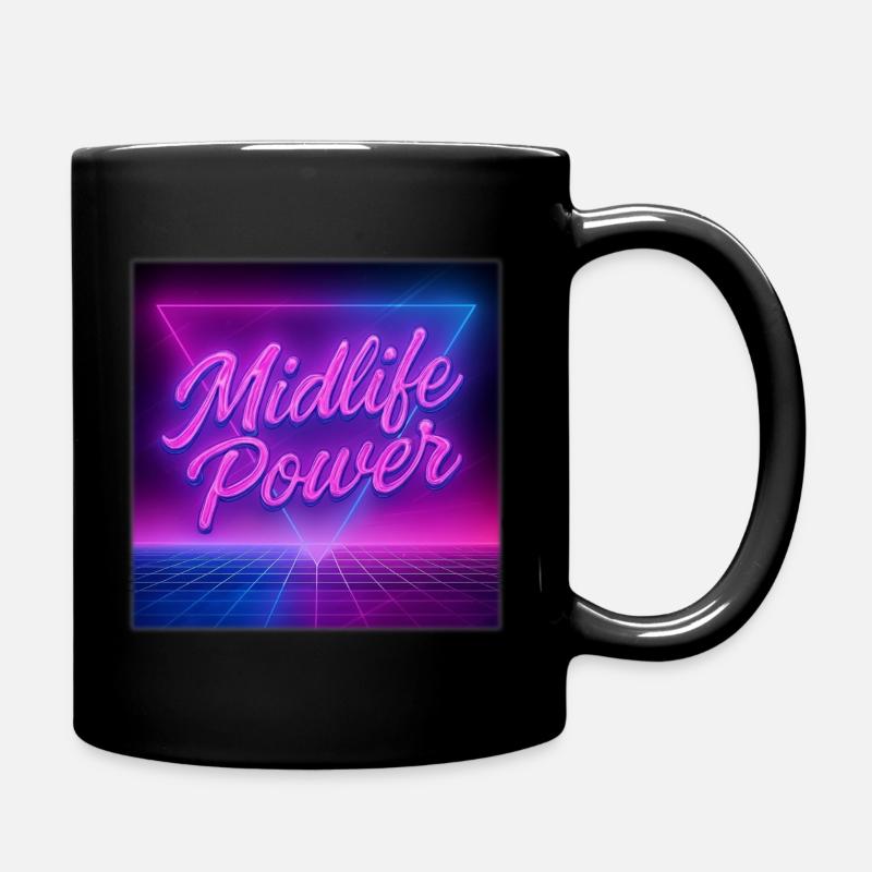 Pouvoir de la mi-vie - Mug uni - noir