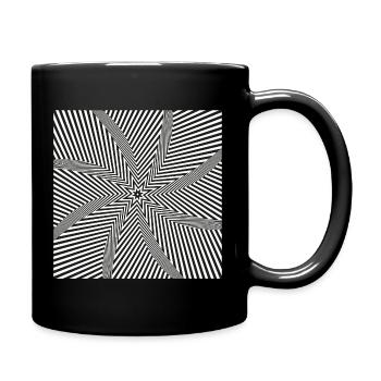 Starburst optisches Labyrinth - Tasse einfarbig - Schwarz - Rechts