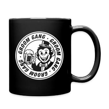 Groom Gang Polterabend Affe - Tasse einfarbig - Schwarz - Rechts