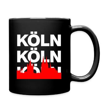 KÖLLE ES EIN JEFÖHL KÖLN DOMLIEBE RHEIN DOMSTADT - Full Colour Mug - black - Right