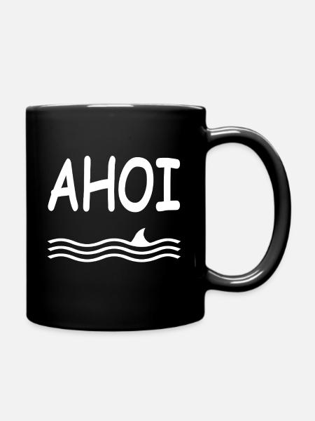 Ahoy - Full Colour Mug - black