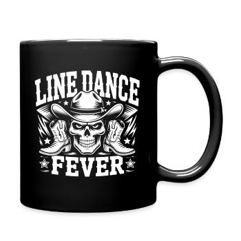 Bottes de crâne de danse en ligne - Mug uni - noir - Droite