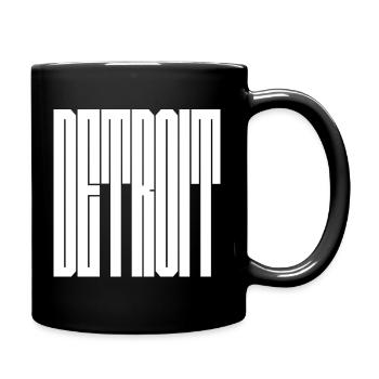 Detroit USA City logo - Full Colour Mug - black - Right