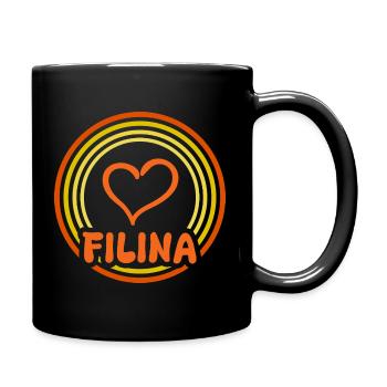 Filina as a name - Full Colour Mug - black - Right