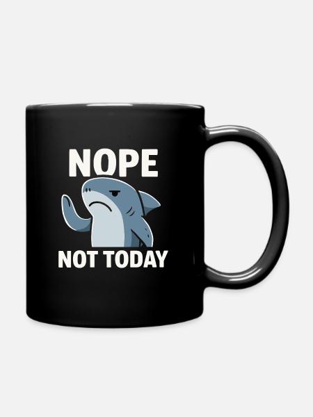 Pas de mème du requin aujourd’hui - Mug uni - noir
