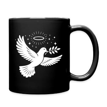 Dove Holy Christian - Full Colour Mug - black - Right