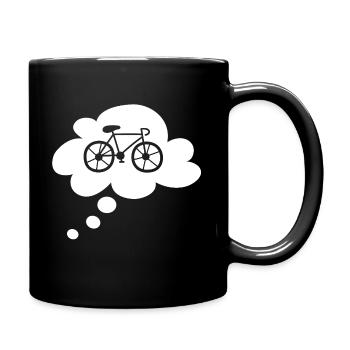 Road Bike Cloud Bike Sport Tour Hobby Bike Fan - Full Colour Mug - black - Right