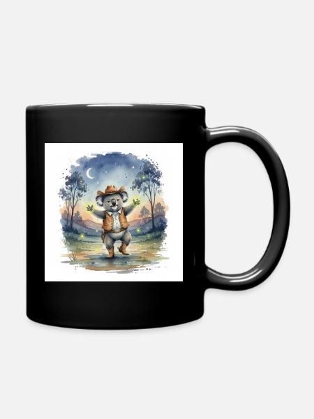Mehni le cow-boy Koala - Mug uni - noir