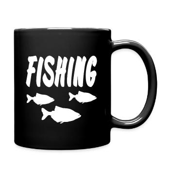 Angling - Full Colour Mug - black - Right