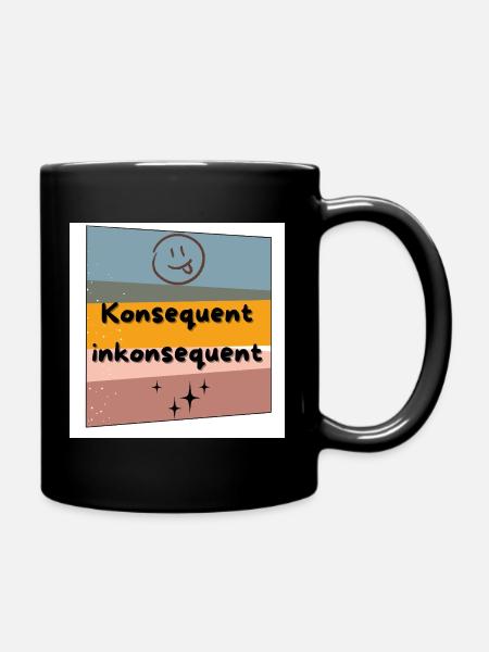 Consistently Inconsistent Color Contrast - Full Colour Mug - black