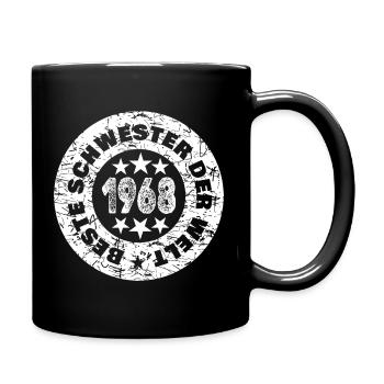 Retro Badge 1968 Circle Stamp - Full Colour Mug - black - Right