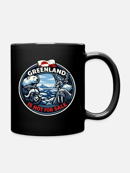 Grönland Ist Nicht Zum Verkauf Flagge - Tasse einfarbig - Schwarz