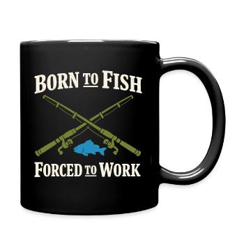 Fishing Lifestyle Angler for Life Fish - Full Colour Mug - black - Right