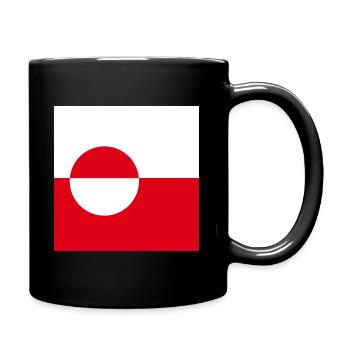 Grönland - Tasse einfarbig - Schwarz - Rechts
