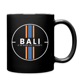 Coordonnées de l’île de Bali - Mug uni - noir - Droite