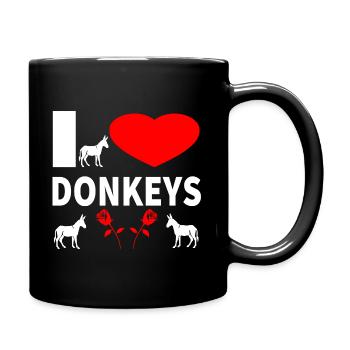 donkey - Full Colour Mug - black - Right