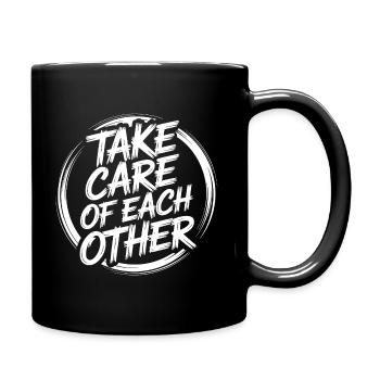 Prenez soin les uns des autres - Mug uni - noir - Droite