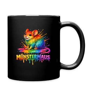 Souris de Munster Arc-en-ciel - Mug uni - noir - Droite