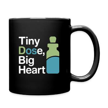 Zertifizierte klinische Mikrodosis-Praktikerbekleidung - Tasse einfarbig - Schwarz - Rechts