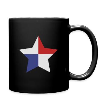 Drapeau en forme d’étoile du Panama - Mug uni - noir - Droite