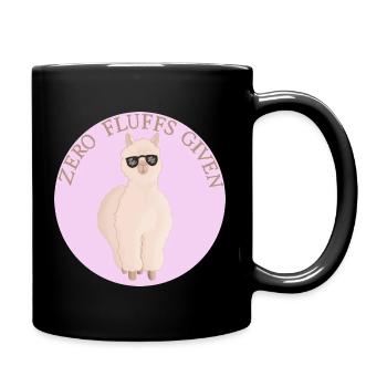 Fluffiges Alpaca - Tasse einfarbig - Schwarz - Rechts