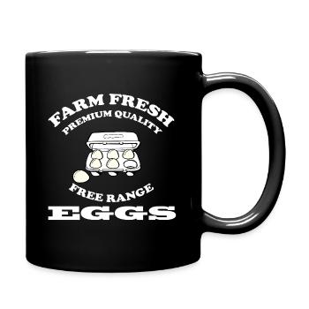 Eggs - Full Colour Mug - black - Right
