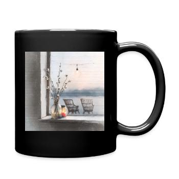 Un endroit calme au bord de l'eau - Mug uni - noir - Droite