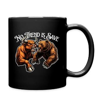 No trend is certain - Full Colour Mug - black - Right
