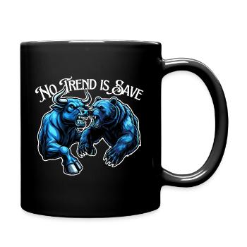 Taurus vs Bear Trending - Full Colour Mug - black - Right