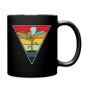 Vintage Plant Lover Plants Succulent Flower - Full Colour Mug - black - Right
