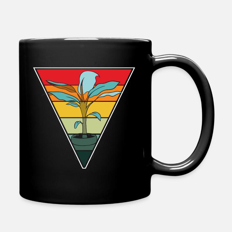 Vintage Plant Lover Plants Succulent Flower - Tasse einfarbig - Schwarz