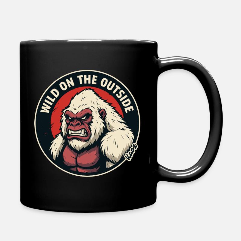 Wilder Gorilla Außen Wild - Tasse einfarbig - Schwarz