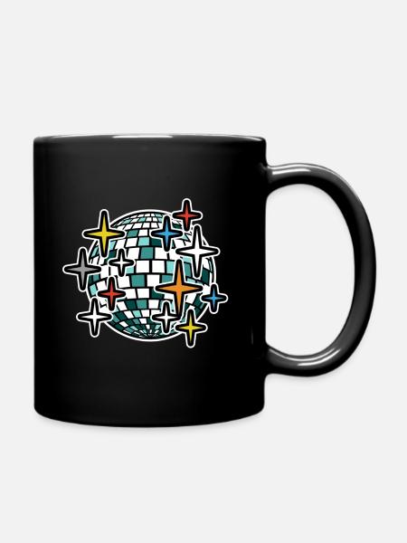 Mirrorball coloré - Mug uni - noir