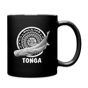 Cachalolots et masque tiki - Mug uni - noir - Droite