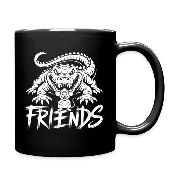 Amis pour la vie – Crocodile et Souris - Mug uni - noir - Droite