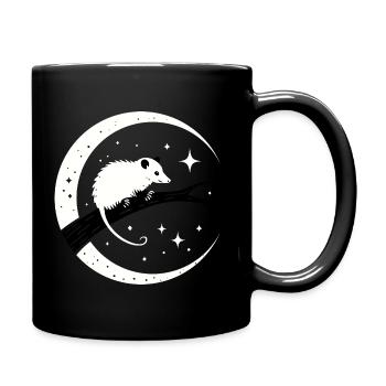 Opossum - Tasse einfarbig - Schwarz - Rechts