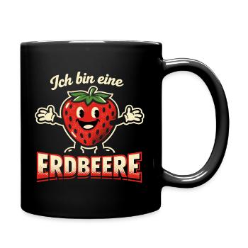 Strawberry Costume Fruit Carnival Gift - Full Colour Mug - black - Right