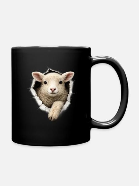 L’agneau du trou - Mug uni - noir