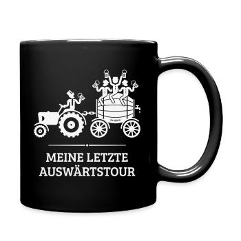 My last away tour, tractor beer barrel JGA W - Full Colour Mug - black - Right
