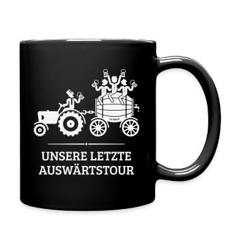 Notre dernière tournée à l’extérieur, un baril de bière tracteur JGA W - Mug uni - noir - Droite