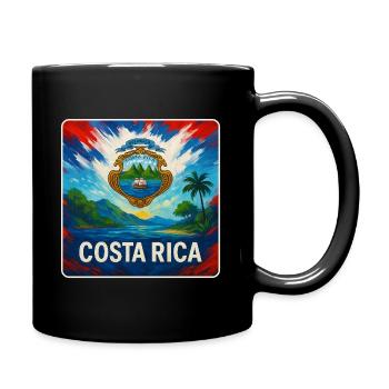 Costa Rica Travel Design - Full Colour Mug - black - Right