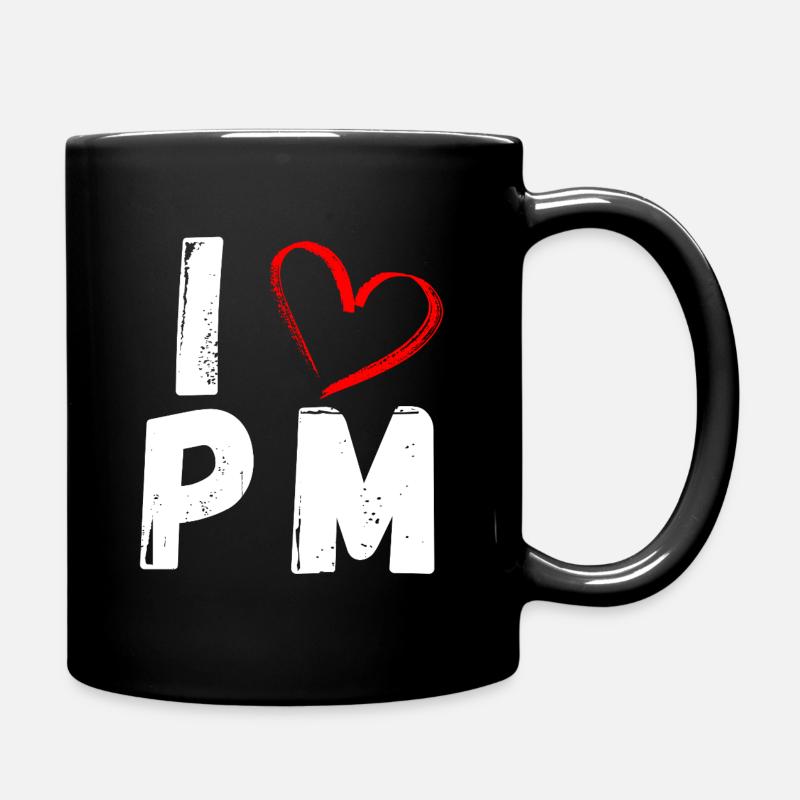 I Love PM | I love PM | Product Management - Full Colour Mug - black