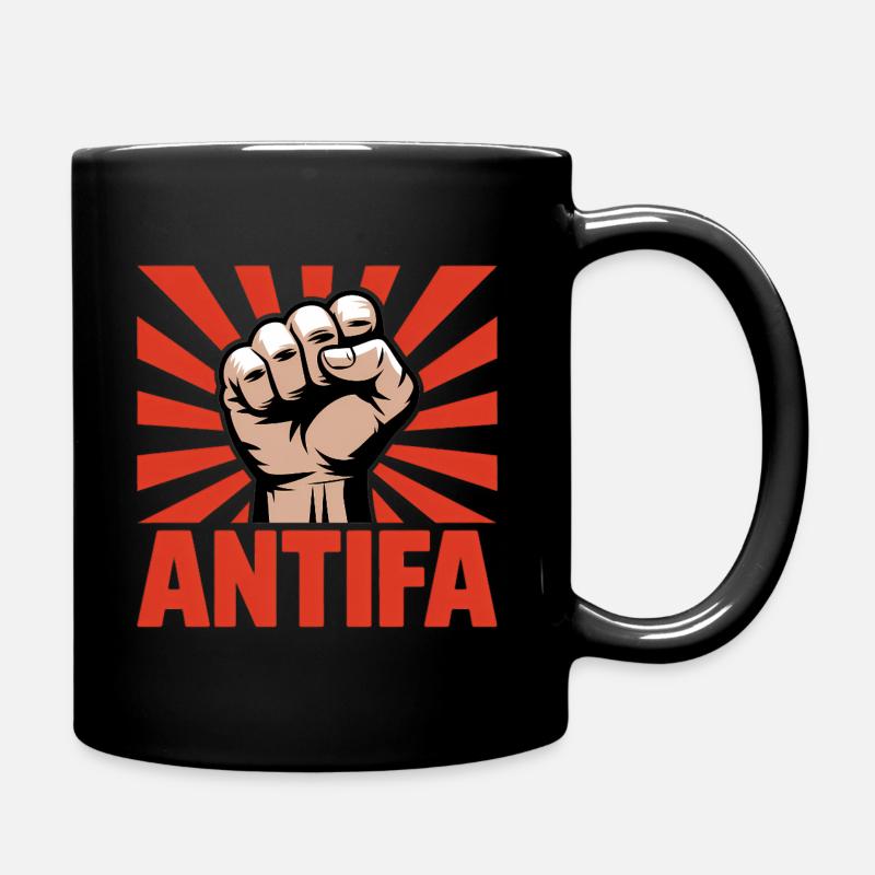 Antifa - Produits dérivés antifascistes - Mug uni - noir