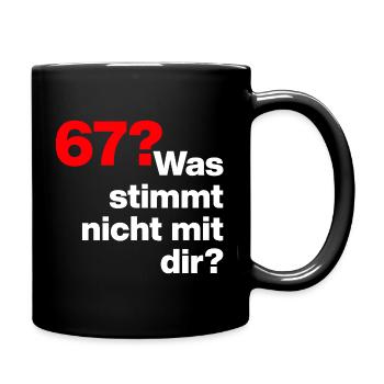 6-7 WAS STIMMT NICHT MIT DIR? TREND KINDER WARUM🤔 - Tasse einfarbig - Schwarz - Rechts