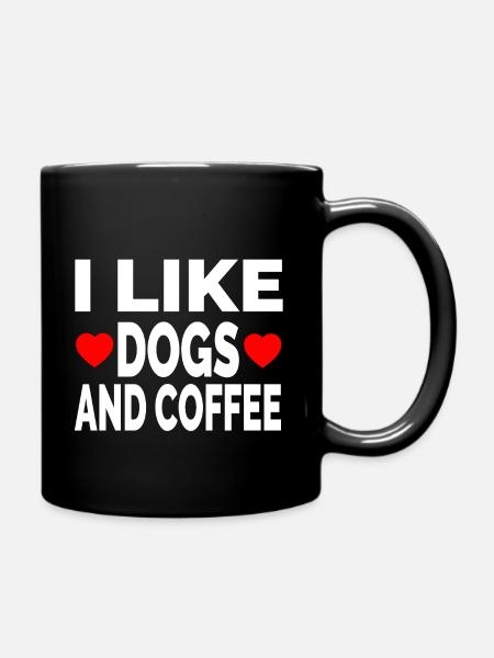 Hunde - Tasse einfarbig - Schwarz