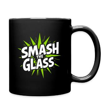 Smash the Glass Padel Tennis Power Action - Full Colour Mug - black - Right