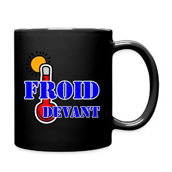 FROID DEVANT. - Mug uni - noir - Droite