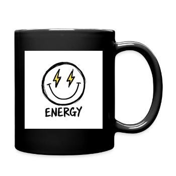 Lightning Smile Energy Tee - Tasse einfarbig - Schwarz - Rechts